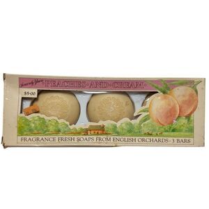 Sincerely Yours Peaches And Cream Fragrance Vintage Soap Bars Made In England